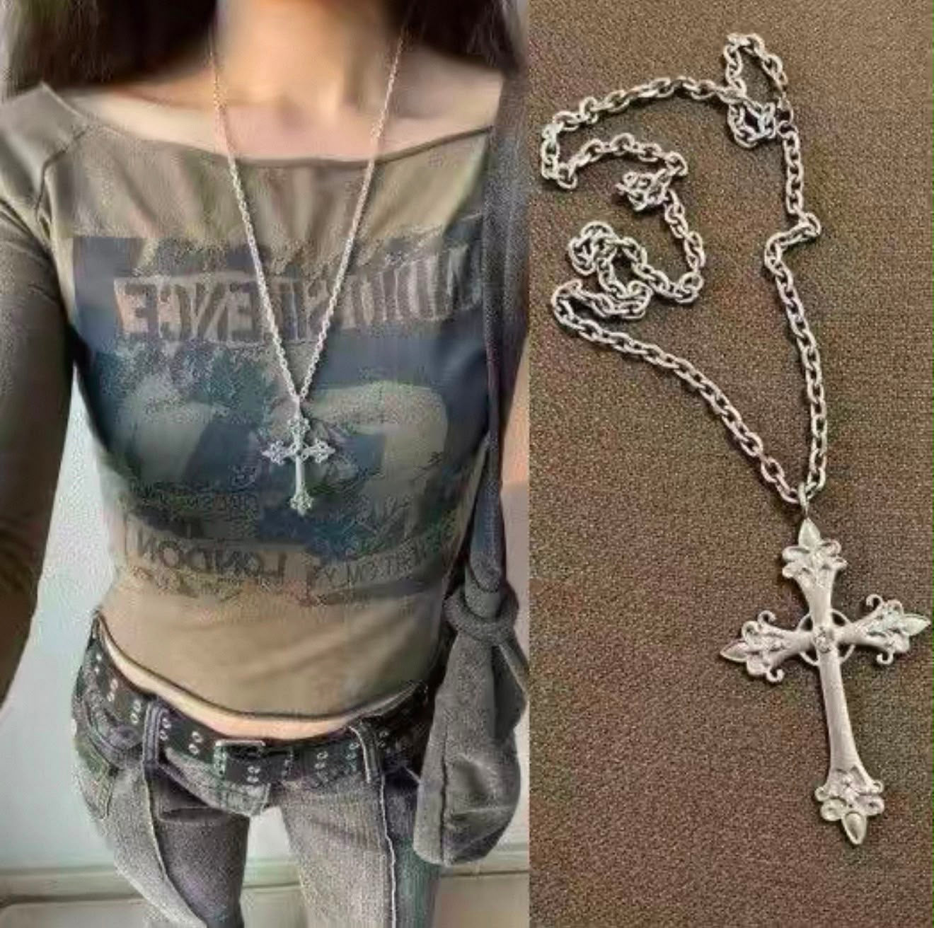 CROSS METAL PENDANT