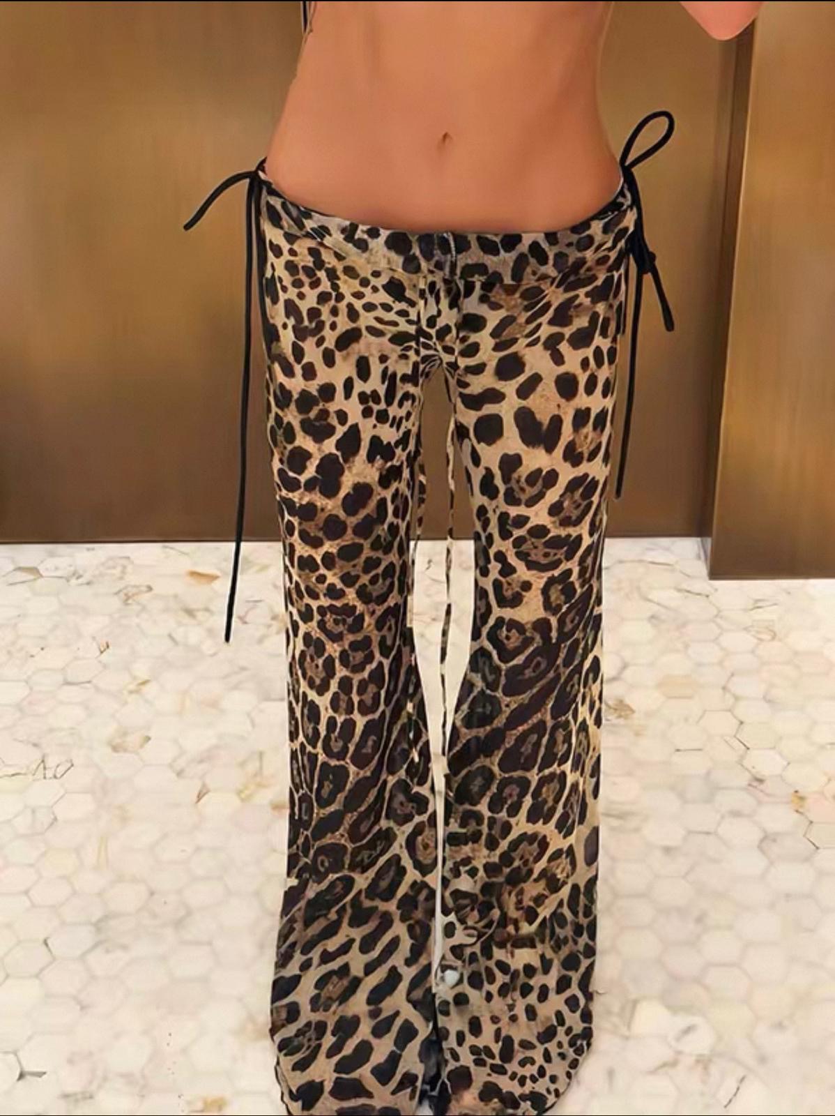 Wild Animal Print Slouchy Pants