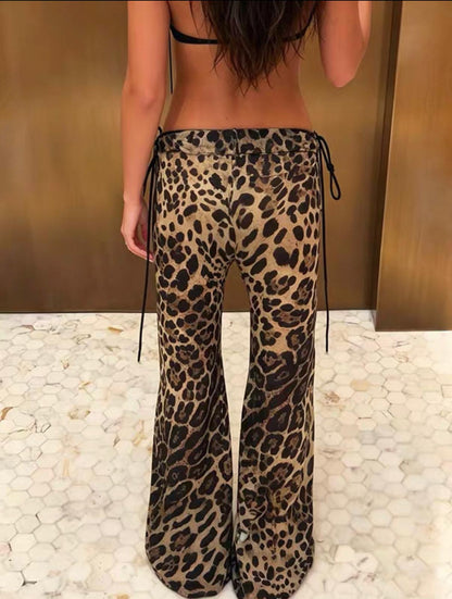 Wild Animal Print Slouchy Pants