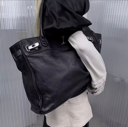 Slouchy Leather Tote Bag