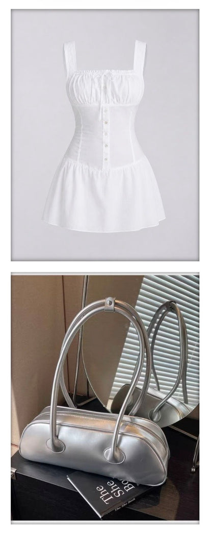 【It-Girl Look】Mini Skirt & Handbag Set