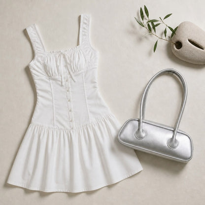 【It-Girl Look】Mini Skirt & Handbag Set