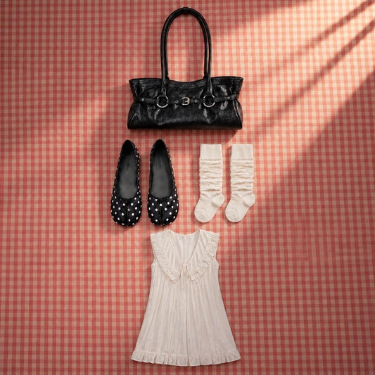 【It-Girl Look】經典黑白 Y2K 套裝