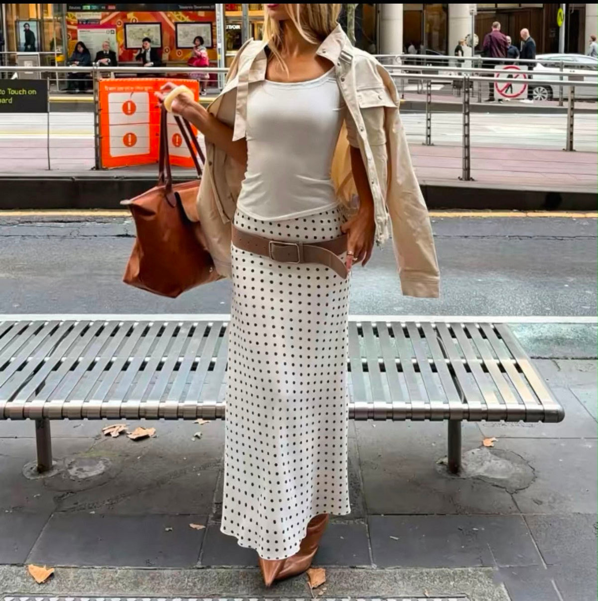 Neck Strap with Polka Dot Two-piece Set