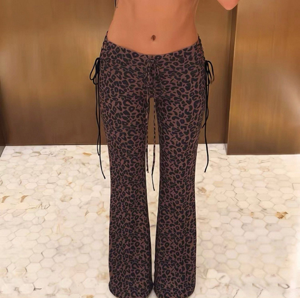 Wild Animal Print Slouchy Pants