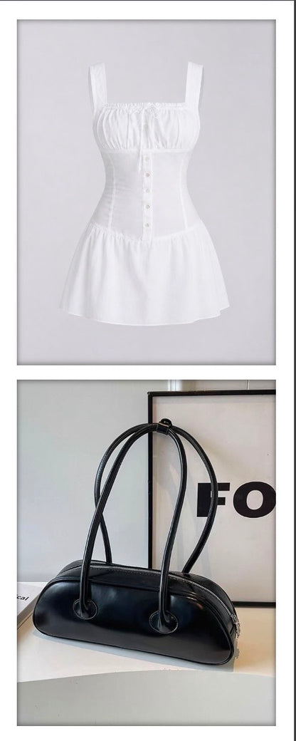【It-Girl Look】Mini Skirt & Handbag Set