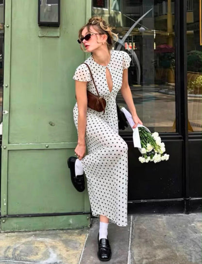 Neck Strap with Polka Dot Two-piece Set