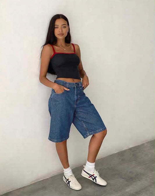 Retro Baggy Denim Jorts