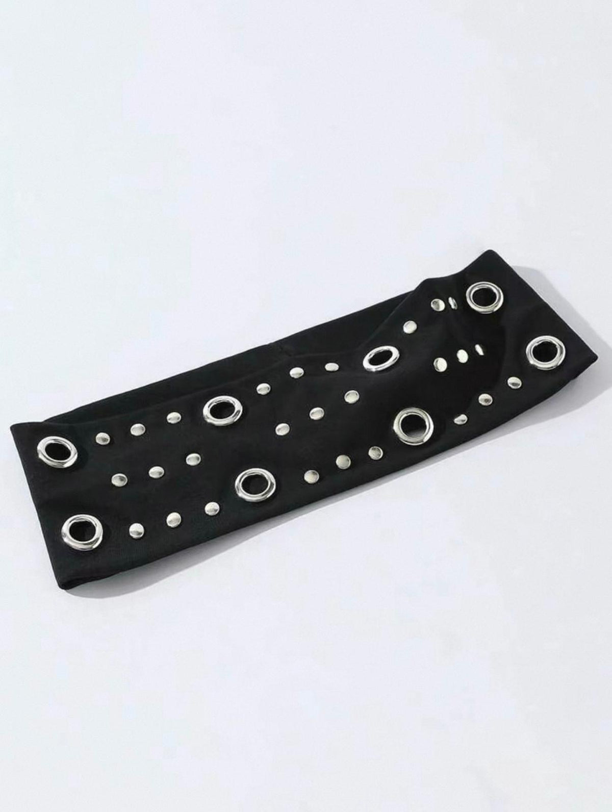 Grommet Studded Wide Headband