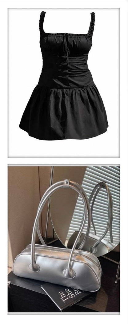 【It-Girl Look】Mini Skirt & Handbag Set