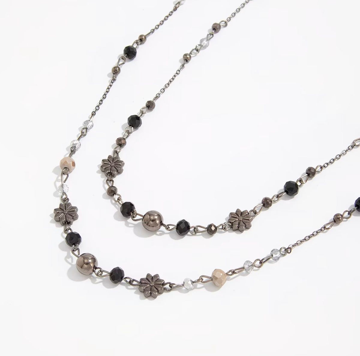 Long Beaded Wrap Necklace