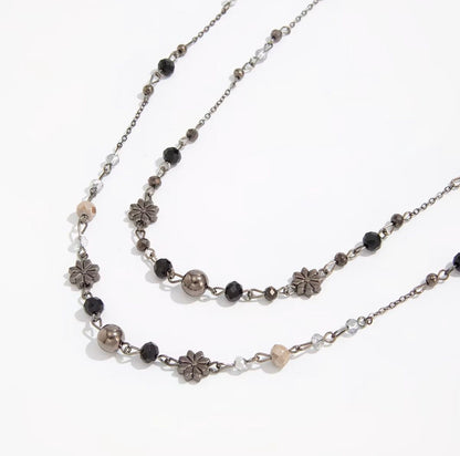 Long Beaded Wrap Necklace