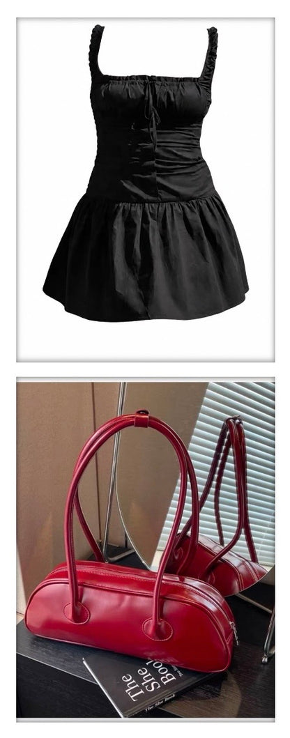 【It-Girl Look】Mini Skirt & Handbag Set