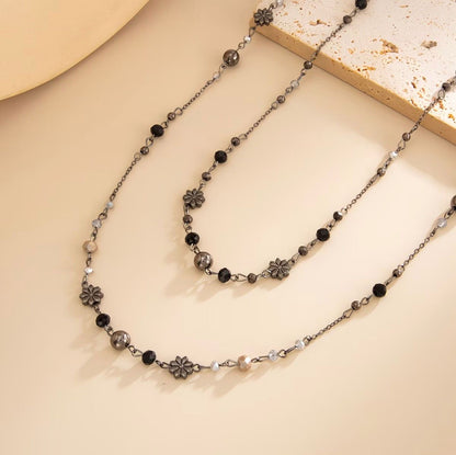 Long Beaded Wrap Necklace